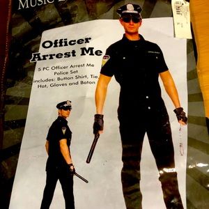 XL Adult Arrest Me Officer Costume -Black
